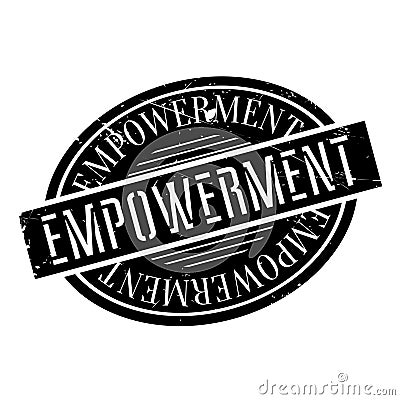 Empowerment rubber stamp Stock Photo