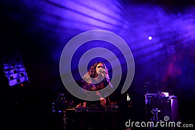 Empress Of band in concert at Primavera Club 2015 Festival Editorial Stock Photo