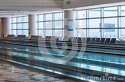 Empty airport during covid pandemic Editorial Stock Photo