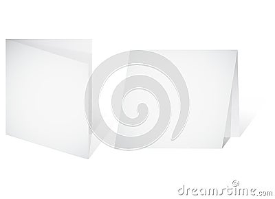 Empty banner - a paper blank leaf Vector Illustration