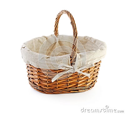 An empty basket Stock Photo