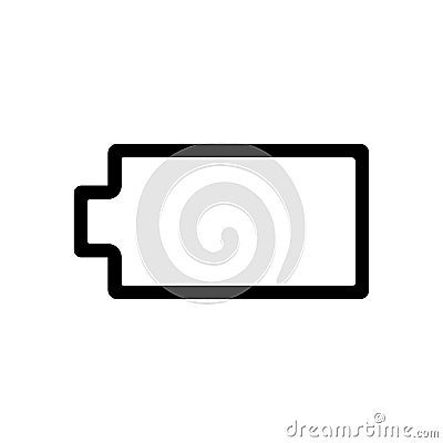 Empty Battery icon - vector iconic design Vector Illustration