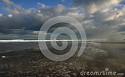 Empty beach Stock Photo