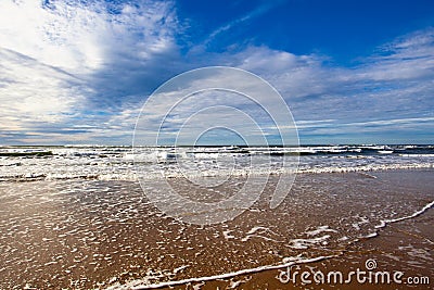 Empty Beach Stock Photo