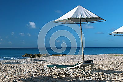 Empty beach Stock Photo