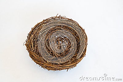 Empty Birds Nest Stock Photo