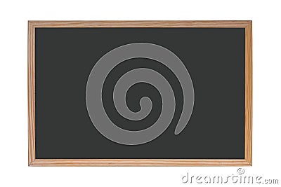 An empty blackboard with wooden frame Stock Photo