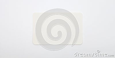 Empty Blank texture canvas paper card with copy space for your text message. Minimalism style template horizontal long background Stock Photo