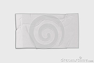 Empty blank White cotton terry towel Stock Photo
