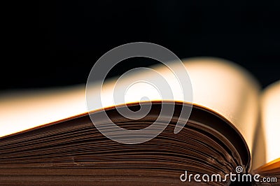 Empty book page . Stock Photo