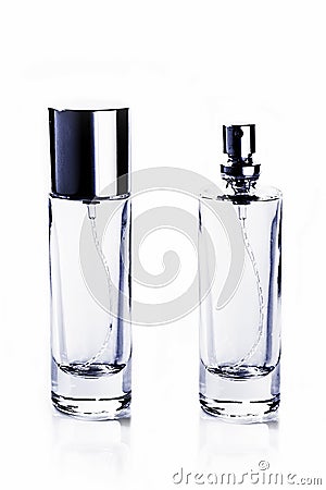 Empty Bottle Parfume Stock Photo