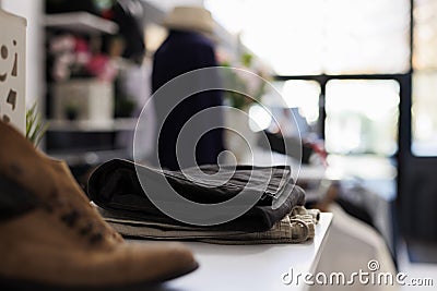 Empty boutique in shopping centre Stock Photo