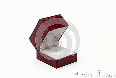 Empty box for engagement ring Stock Photo