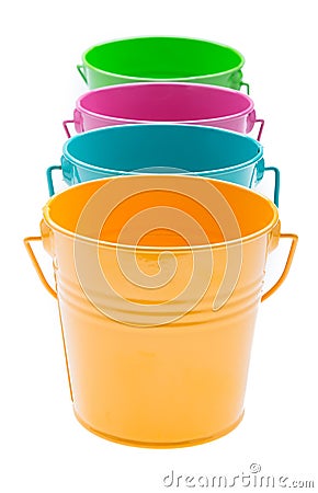 Empty bucket Stock Photo