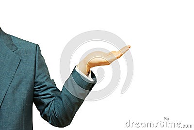 Empty businessman hand Stock Photo