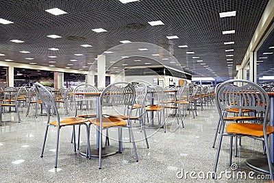 Empty cafe interior Stock Photo