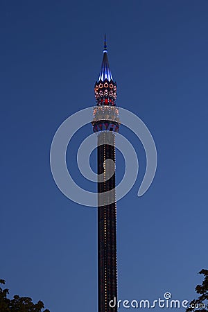 Tivoli amusement park in Copenhagen Stock Photo