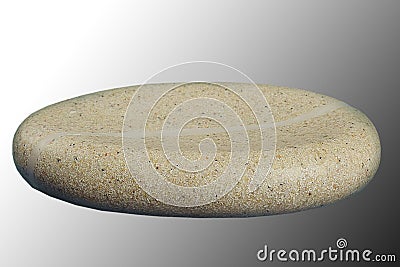 Empty ceramic soap-dish Stock Photo