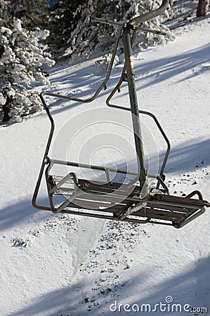 Mt. Baldy Chair Lift Stock Photo