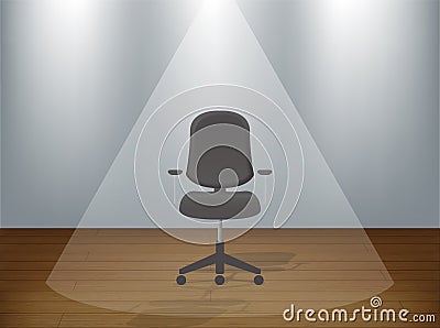 Empty chair Vector Illustration