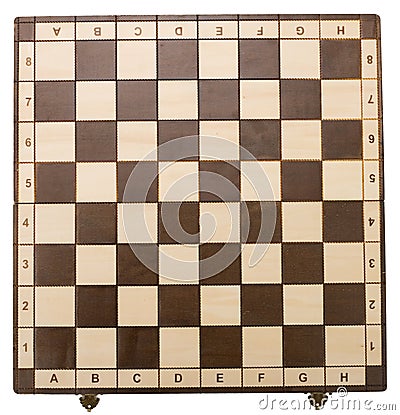 Empty chessboard Stock Photo