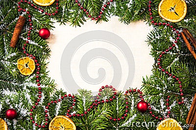 Empty Christmas design , overhead Stock Photo