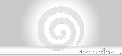 Empty Circular Grey with Black vignette Studio well use as background.background studio wall for display your products Stock Photo