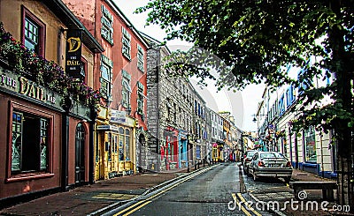 An Empty City Street of London Editorial Stock Photo