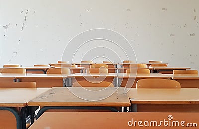 Empty Class Stock Photo