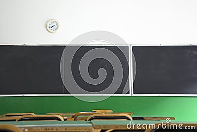 Empty classroom Stock Photo