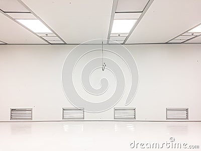 Empty clean room with copy space Stock Photo