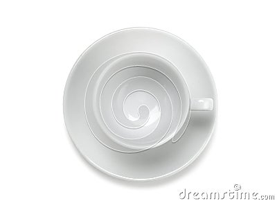 Empty coffee cup Stock Photo