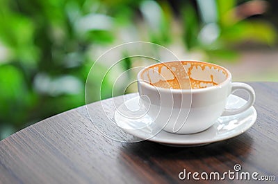 Empty coffee cup Stock Photo