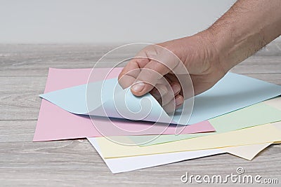 Empty colored sheet Stock Photo