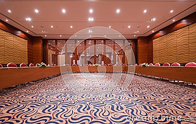 Empty conference room Stock Photo