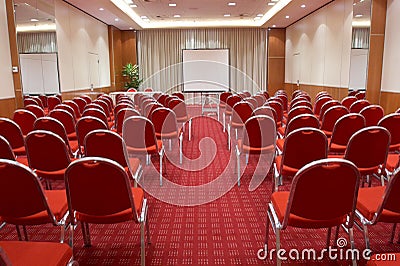 Empty conference room Stock Photo