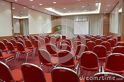 Empty conference room Stock Photo