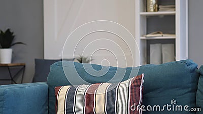 Empty Couch in Room Stock Photo