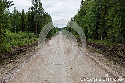 Empty country road Stock Photo