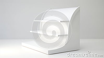 empty Creative white shaped POS product generative AI Stock Photo