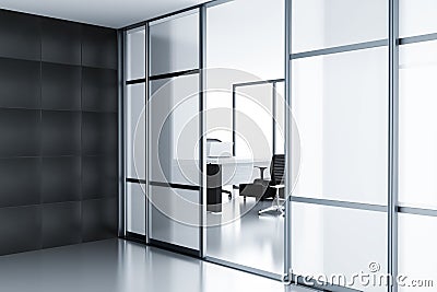 Empty cubicle Stock Photo