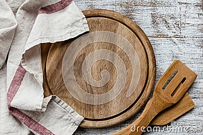 Empty cutting board Stock Photo