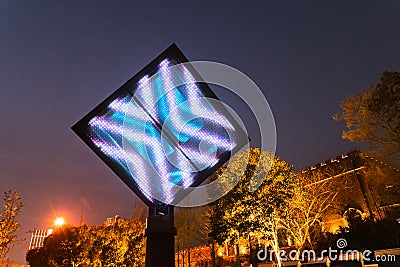 Empty digital billboard screen for advertising LED screen Stock Photo