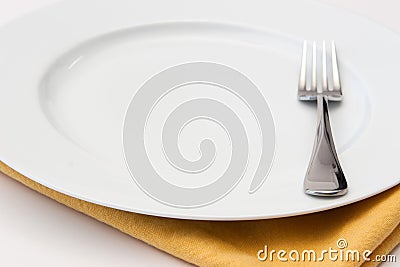Empty Dinner Plate Stock Photo