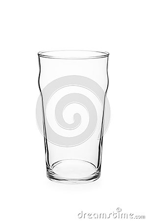 Empty English Pint Glass Stock Photo