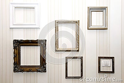 Empty frames Stock Photo