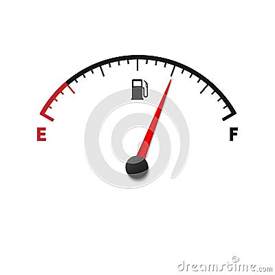 fuel gauge meter Vector Illustration