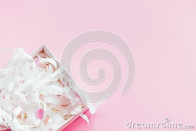 Empty gift box mockup for product demo Stock Photo