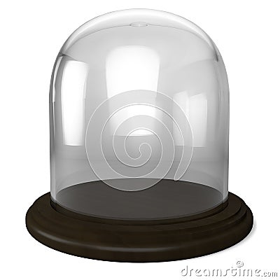 Empty glass dome Stock Photo