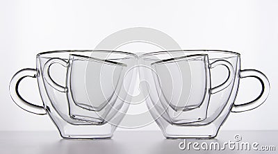 Empty glasses Stock Photo